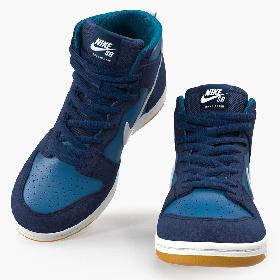 Skateboarding Shoe Nike SB Dunk High Pro Blue model